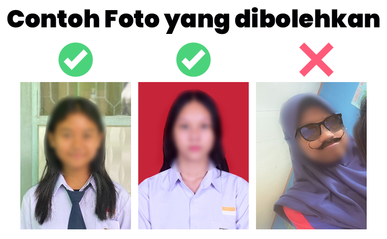 Contoh foto yang benar dan salah